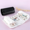 thumbnail image 2 of Roll Foldable Jewelry Case Bag with Supple Leather Material for Jewelry Storage Management, 2 of 5