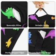 thumbnail image 6 of Dinosaur and Silhouette Black Pattern Teens Toddler Nap Mat with Pillow, Sleeping Mat Bag for Preschool Daycare 51"x22", 6 of 6