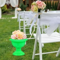 WHAMVOX 2pcs Roman Style Flower Pots For Wedding Decor Pedestal Urn Planter Indoor Plant Urns Creative Planter Pot