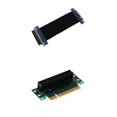 thumbnail image 1 of Pci Express Pci-e 8x Adaptador de 90 ángulos Tarjeta Vertical + Pcie 8x Cable de Expansión Sunnimix Tarjeta adaptadora Riser PCB, 1 of 6