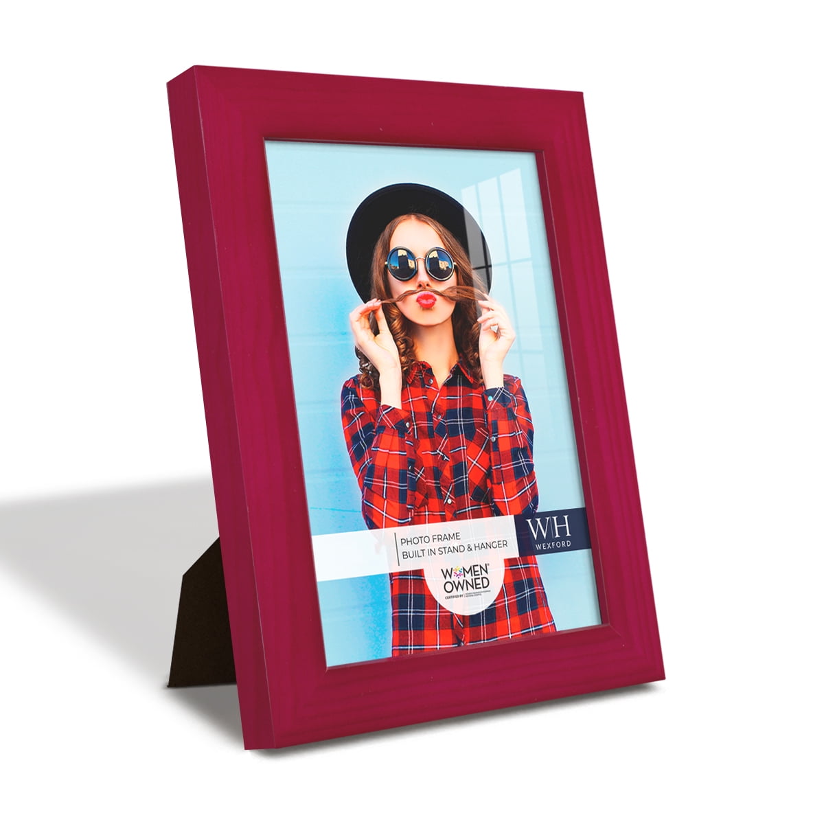 Wexford Home Woodgrain 5" x 7" Cherry Red Picture Frame (Set of 6)