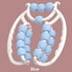thumbnail image 1 of Rodillo de masaje Rodillo anticelulítico Rodillo relajante muscular Pinzas circulares para piernas Masaje de piernas, 1 of 4
