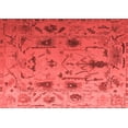 thumbnail image 1 of Ahgly Company Indoor Rectangle Abstract Red Modern Area Rugs, 2' x 5', 1 of 4