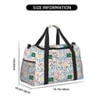 thumbnail image 3 of Xecao Back To School Pattern ​Lightweight Crossbody Weekender Bag Mesh Side Pockets Padded Handles Sports Outdoor Gear Organizer, 3 of 7