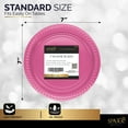 thumbnail image 4 of Disposable Plastic Plates Bright Pink, 7 Inches Plastic Dessert Plates, Strong and Sturdy Disposable Plates for Party, Dinner, Holiday, Picnic, or Travel Party Plates, Pack of 50 - By Amcrate, 4 of 6