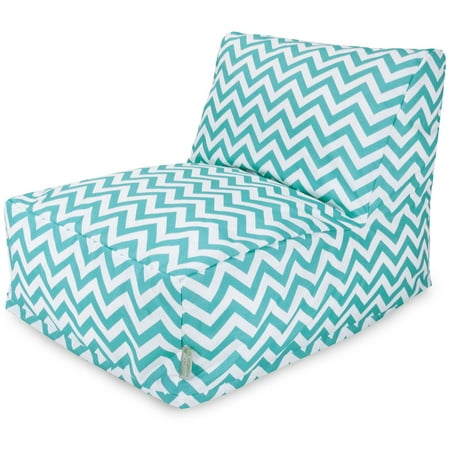 UPC 859072203990 product image for Majestic Home Goods Chevron Bean Bag Chair Lounger, Teal | upcitemdb.com