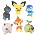 thumbnail image 2 of Pokémon Battle Figure Toy Set - 6 Piece Playset - includes 2 Pichu, Yamper, Turtwig, Piplup, Chimchar & Deino - Generation 4 Diamond & Pearl Starters - Gift for Kids, Boys & Girls, 2 of 5