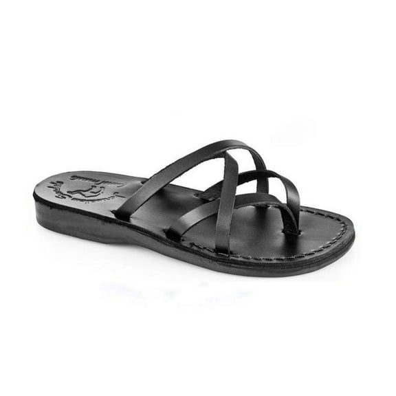 Tamar - Leather Strappy Flip Flops - Womens Sandals