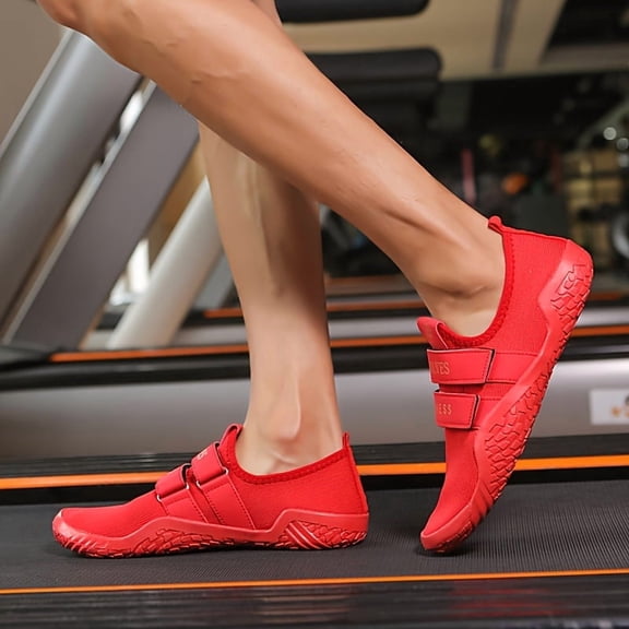 Women's & Men's Fitness Running Shoes, Couples Multifunctional Athletic Training Footwear Shock Absorbing Non-Slip Jump Rope Sneakers, Breathable, Lightweight Yoga Shoes, For Squats & Deadlifts