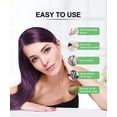 thumbnail image 4 of Herbishh Magic Hair Dye Shampoo - Colors Gray Hair in Minutes - Long Lasting - 500 Ml - 3-In-1 Ammonia-Free Color Treatment (Purple), 4 of 5