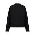 thumbnail image 4 of Fldy Kids Girls Figure Skating Jackets Athletic Jacket Sweatshirts Ice Skating Gym Training Tops Blue Green 14, 4 of 5