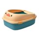 thumbnail image 2 of Bandeja de arena para mascotas Orinal Inodoro Inodoro profundo a prueba de salpicaduras Fácil de limpiar Contenedor de marco desmontable Bandeja Caj 54x45x27cm Sunnimix Bandeja de arena para gatos, 2 of 8