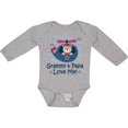 thumbnail image 3 of Inktastic Grammy and Papa Love Me Boys Long Sleeve Baby Bodysuit, 3 of 5