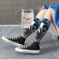 thumbnail image 5 of Honeii Joyful Animated Bird Print Long Socks,Novelty Design Socks Gift for Men and Women,Crew Socks,Calf Socks, 5 of 6