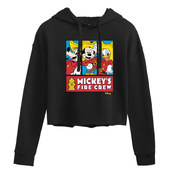 Disney - Firefighter Mickey & Friends - To The Rescue - Juniors Cropped Pullover Hoodie