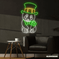 thumbnail image 2 of Glowneon Panda St Patrick's Day Neon Sign, Saint Patrick's Day Decor, 2 of 4