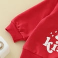 thumbnail image 3 of Vedolay Sweatshirt Girls Fall Clothes Casual Print Long Sleeve Layering Basic Pullover Sweatshirt,Red 18-24 Months, 3 of 5