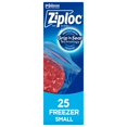 thumbnail image 1 of Ziploc Small Food Storage Freezer Bags, Grip 'n Seal Technology for Easier Grip, Open, and Close, 25 Bags, 1 of 8