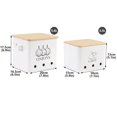 thumbnail image 5 of Pethiy Kitchen Pantry Organizers and Storage, 2 Pack Potato Onion Garlic Storage Bin, Clear Stackable Kitchen Storage Canister with Bamboo Lid and Aerating Holes, 5 of 7