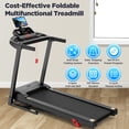 thumbnail image 2 of Treadmill 300 LB Capacity for Home with Incline, Folding Electric Running Walking Treadmill, Portable Treadmill for Home Use, 7.5 MPH, Smart Apps, 64+7 Programs, Bluetooth Speakers, 2 of 14