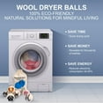 thumbnail image 3 of Wool Dryer Balls XL Organic Laundry Fabric Softener 6-Pack, 3 of 9