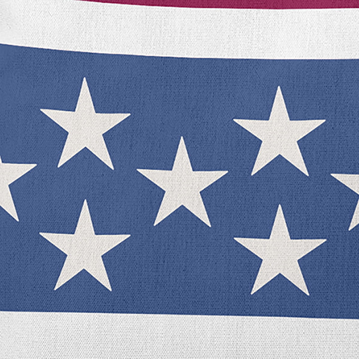 Simply Daisy 20" x 20" Stars and Bars Decorative Throw Pillow, Nautical Navy (1 count)