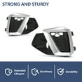 thumbnail image 6 of 2Pcs Fog Light Cover Fog Lamp Grilles Silver&Black Fit For Audi A4/S4 2020-2023, 6 of 10