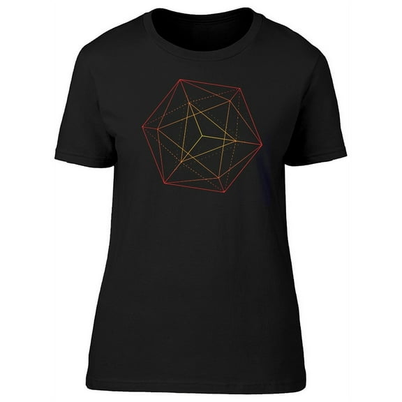 Triangle And Cube Artwork T-Shirt Women -Image by Shutterstock, Female x-Large