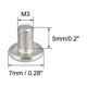 thumbnail image 3 of Tornillos de máquina Unique Bargains, tornillo Phillips M3x5mm, acero inoxidable 304, fijaciones tornillos 30Pcs, 3 of 3