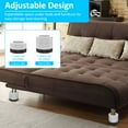 thumbnail image 5 of 4Pcs Round Furniture Riser Heavy Duty Bed Chair Riser Support 1300lb Anti-Slip Washing Machine Desk Couch Bottom Elevator Stackable Sofa Table Raiser Lift Height 2.36/1.38inch, 5 of 10