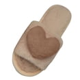 thumbnail image 3 of Wovix House Slipper For Women Fuzzy Fluffy Memory Foam House Shoes Open Toe Comfy Simple Footwear Indoor Outdoor Shoes, 3 of 3