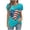 3-Multicolor, variant on 4th of July Womens T Shirt Star Independence Tops V Neck Short Sleeve Clothes Patriotic Graphic Wear