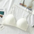 thumbnail image 7 of ZHENHONG Women's Cut Out Contrast Mesh Wireless Bra Sleeveless Triangle Bralette Bra for Daily Wear Wireless Bras for Women, 7 of 7