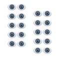 thumbnail image 3 of de 20 piezas de ojos simulados de muñeca de 0,6 pulgadas x 0,8 pulgadas Gris Macarena Globos oculares de simulación, 3 of 8