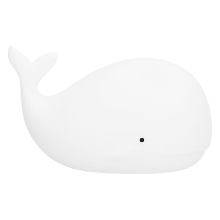 

Brrnoo Silicone Night Light USB Charging Cute Whale Shaped Tap Lamp With 3 Lighting Modes 3H Timing Function White Silicone Light Night Light