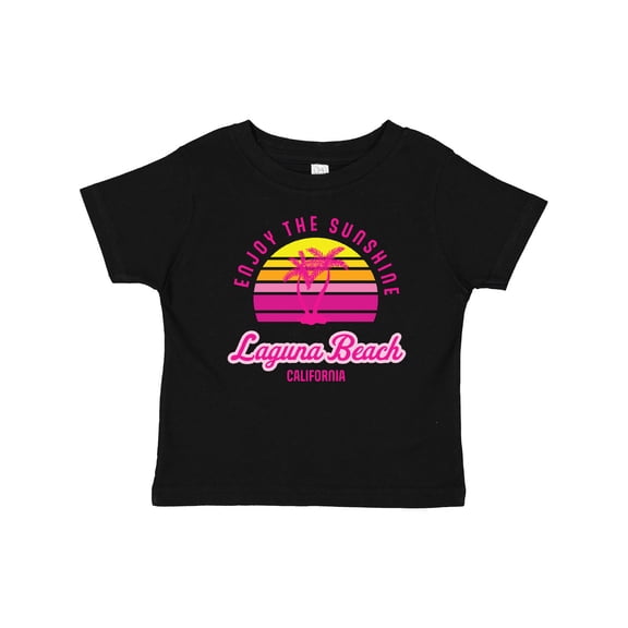Inktastic Summer Enjoy the Sunshine Laguna Beach California in Pink Boys or Girls Baby T-Shirt