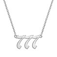 thumbnail image 1 of Collier Chiffre Ange Argent/or en Acier Inoxydable Numérologie Bijoux, 1 of 1