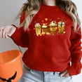 thumbnail image 5 of Lilgiuy Women's Fall Winter Tops Fashion Solid Color Cute Graphic Long Sleeve Halloween Sweatshirts Hoodless Pullover Shirts Gifts for Women Red, 5 of 5