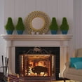 thumbnail image 6 of Rustic American Icon Majestic Bison Buffalo 3 Panel Fireplace Screen Metal Mesh, 6 of 7