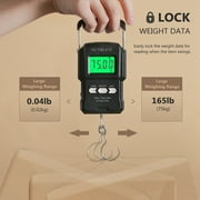 NUTRI FIT Digital Luggage Scale Portable Hanging Scale 165lb/75kg with Backlit LCD