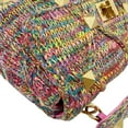 thumbnail image 5 of Pre-Owned Valentino Roman Stud Woven Wool Crossbody Bag Feminine Pink, 5 of 11