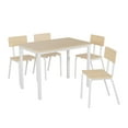 thumbnail image 2 of 5 Piece Dining Table Set, Wood Kitchen Table Set with 4 Chairs, Compact Space Dining Room Set, High Backrest Dining Table and Chairs Set for Kitchen, Bar, Breakfast Nook, 2 of 9