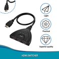 thumbnail image 3 of Portable 3 HDMI Ports In and 1 HDMI Out Full HD 1080P HDMI Switch 3D Image Display for Multi Media Devices, 3 of 7