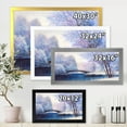 thumbnail image 4 of Bridge Of Meandering River With Winter Scenery III 20 in x 12 in Framed Painting Canvas Art Print, by Designart, 4 of 4