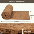 Coco Liner Roll 80x12 Inch, Natural Coconut Liners for Planters, Thick