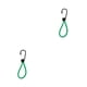 thumbnail image 4 of Soidarity Cuerda elástica para tienda de campaña, 2 uds., con gancho, fijación de sujeción para acampar, cuerdas elásticas, accesorios para Verde 2piezas, 4 of 6