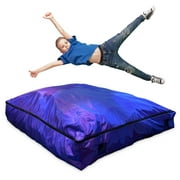 Foamma Crash Pad 8" x 36" x 48" - Sensory Pad with Foam Blocks for Kids and Adults with Water-Resistant and Washable Cover