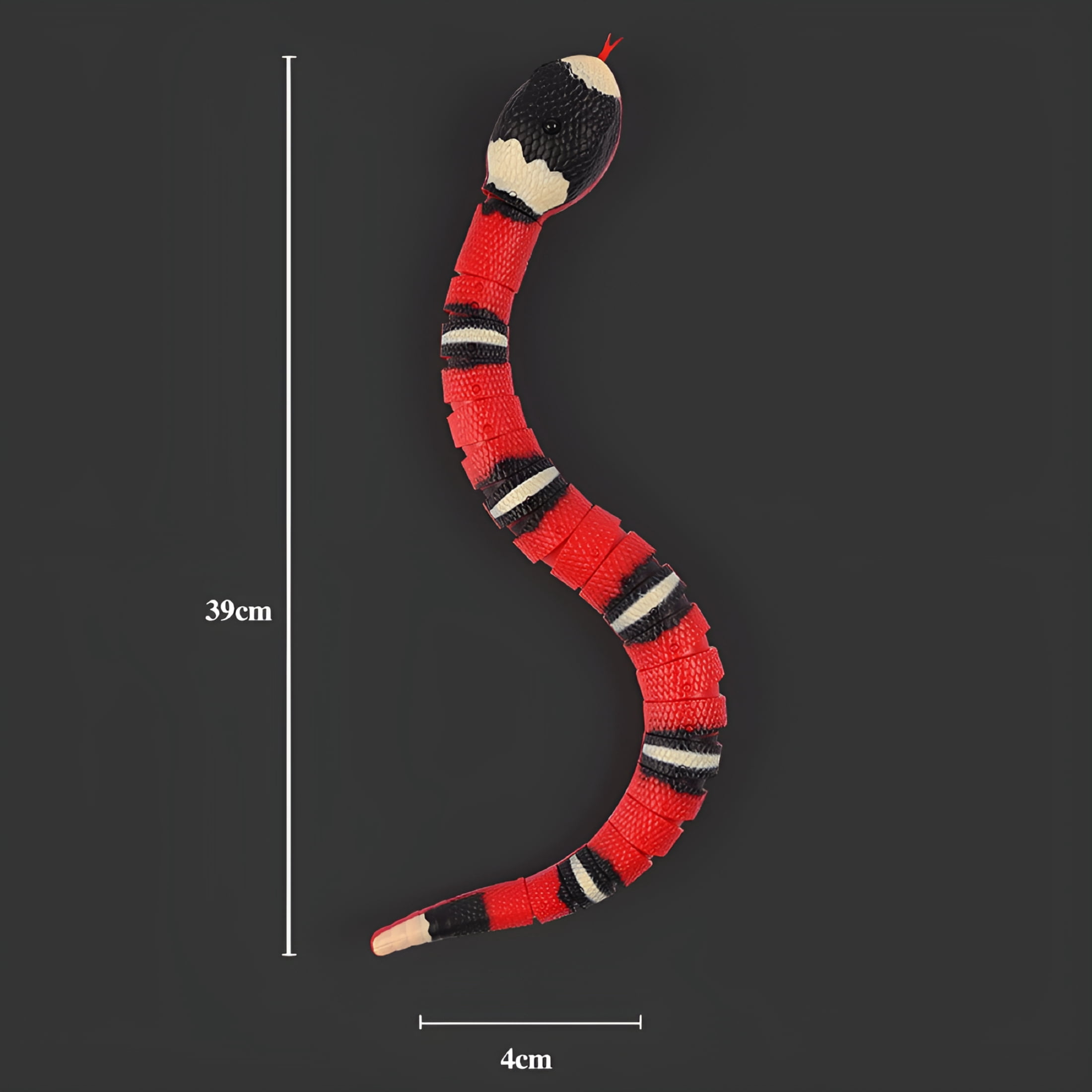 BESTSKY 2026 New Electric Snake Cat Interactive Toy Usb Simulation Intelligent Induction Prank Props Remote Control Snake