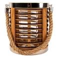thumbnail image 6 of Northlight Rattan Glass Candle Lantern with Jute Handle - 7.5", 6 of 10