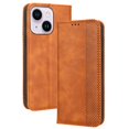 thumbnail image 7 of SaniMore iPhone 14 6.1" 2022 Case, Magnetic Folio PU Leather Cover with Card Slots Cash Pocket Stand Feature Full-body Protctive Shockproof Anti-fall Business Wallet Retro Shell For iPhone 14, Brown, 7 of 7